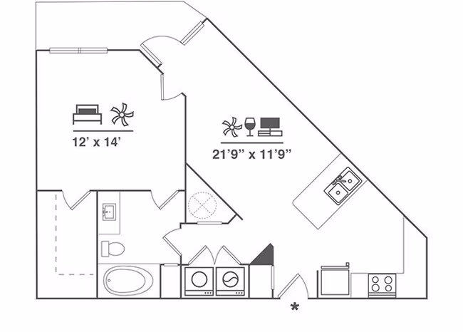 1X1 A3 6110 floor plan